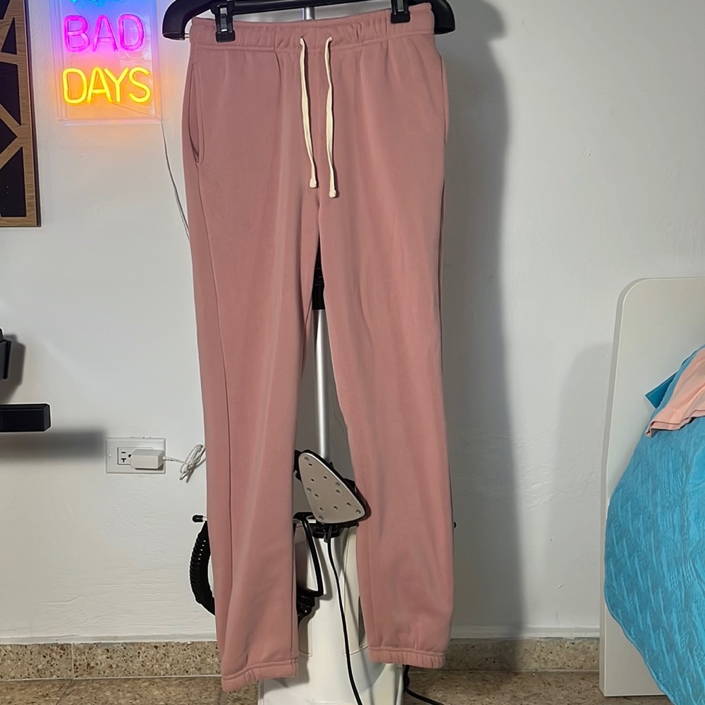 jogger. small. pink. 100% polyester